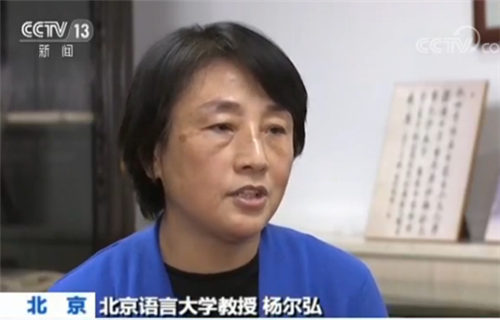 Professor Yang Erhong of beijing language and culture university