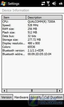 Slide diamond completely transformed into HTC Touch Pro 2 evaluation